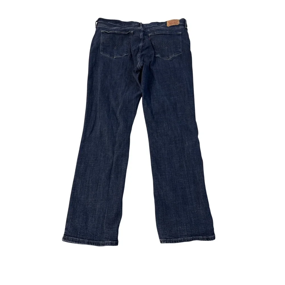 Levi Strauss Classic Straight Leg‎ Jeans Dark Wash Blue Denim 16M W33 L30